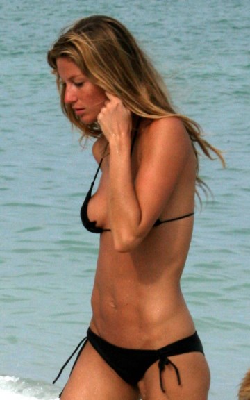 Gisele Bundchen - black bikini