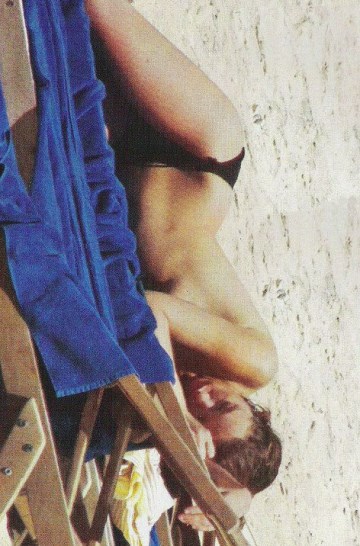 Laura Smet - Topless sunbathing