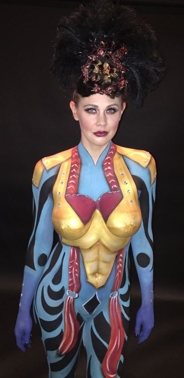 Maitland Ward - body paint