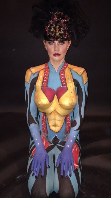 Maitland Ward - body paint