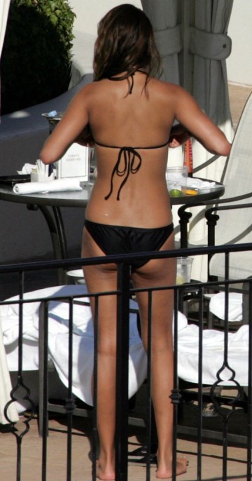 Vanessa Minnillo - black bikini