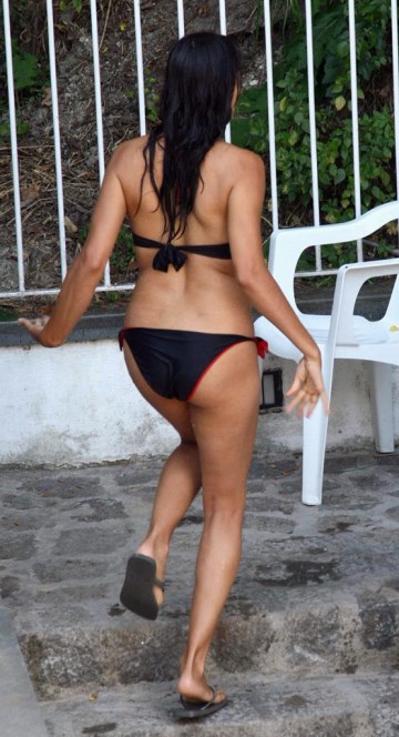 Rosario Dawson - black bikini