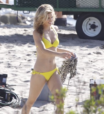 AnnaLynne McCord - yellow bikini