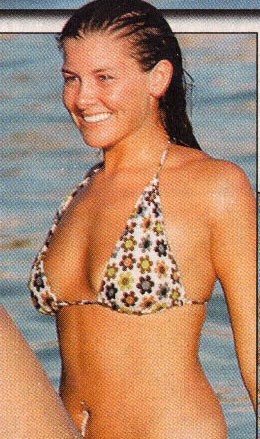 Imogen Thomas - bikini at the beach
