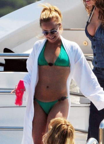 Hayden Panettiere - green bikini