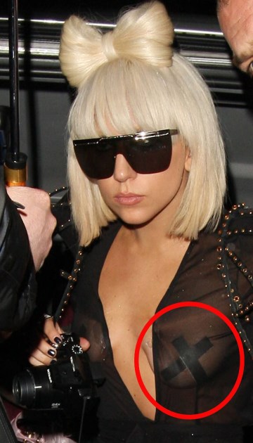 Lady GaGa - Nipple tape