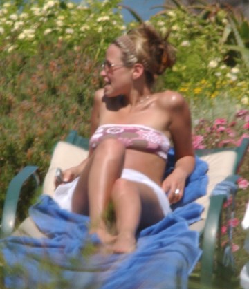 Rachel Stevens - blue bikini