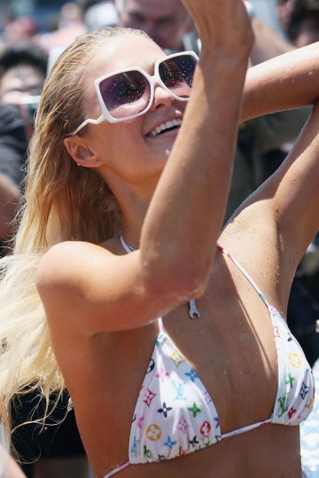 Paris Hilton - white bikini