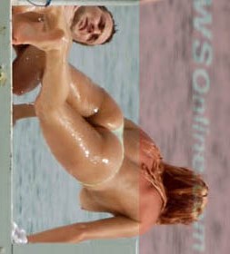 Rachel Hunter - Topless swimming