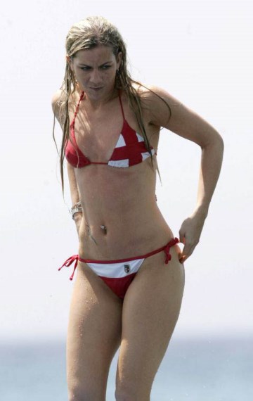Kate Lawler - red bikini