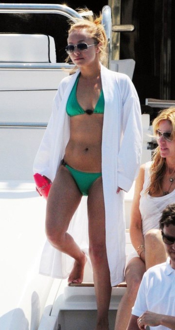 Hayden Panettiere - green bikini