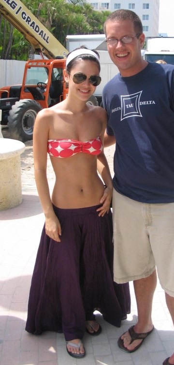 Rachel Bilson - red bikini