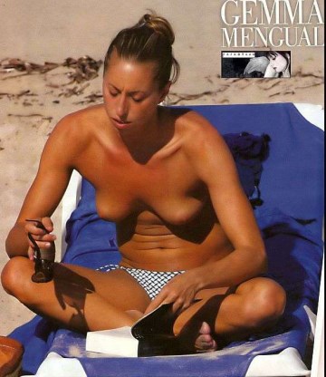 Gemma Mengual - Topless sunbathing