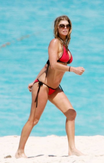 Stacy Ferguson - Fergie - red bikini