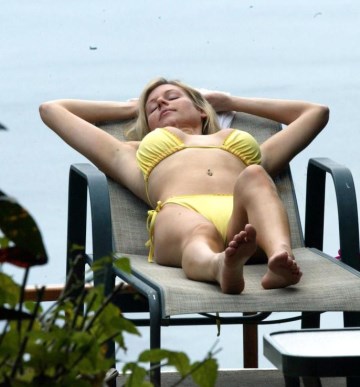 Abi Titmuss - yellow bikini