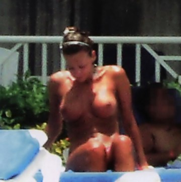 Nuria Madruga - Topless sunbathing