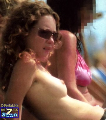 Cristiana Capotondi - Topless sunbathing