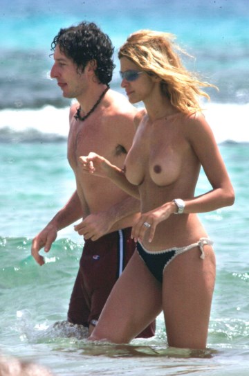 Adriana Volpe - topless at the beach