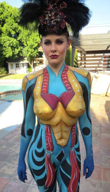 Maitland Ward - body paint