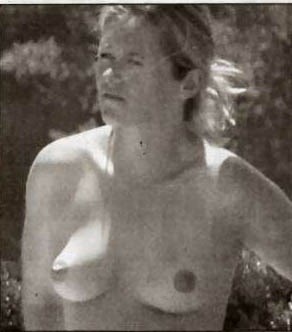 Edith Bowman - Topless sunbathing