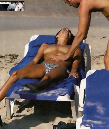 Gemma Mengual - Topless sunbathing