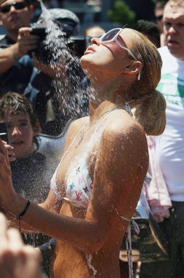 Paris Hilton - white bikini