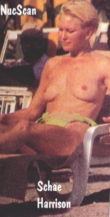 Schae Harrison - Topless sunbathing