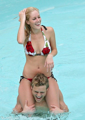 Heidi Montag - red bikini
