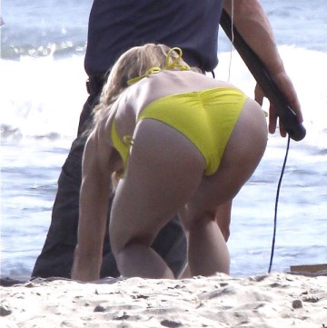 AnnaLynne McCord - yellow bikini