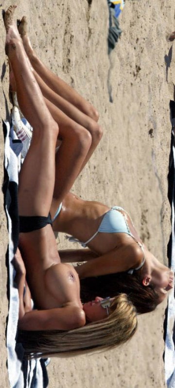 Jordan - topless at the beach