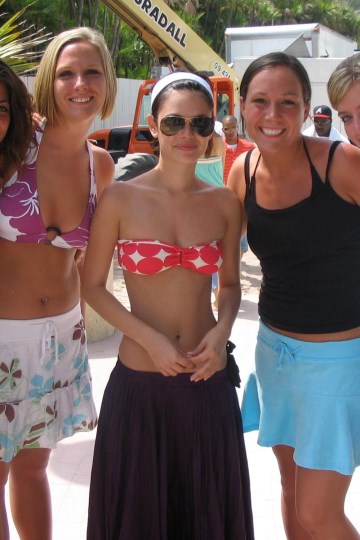 Rachel Bilson - red bikini