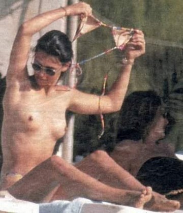 Adeline Blondieau - Topless sunbathing